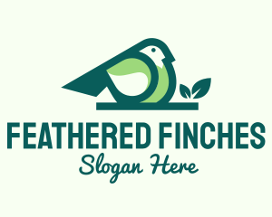 Green Eco Bird logo design