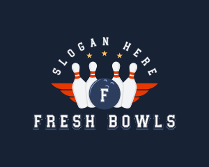 Bowling Sports Tournament logo design