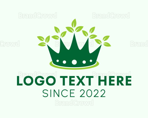 Environment Leaf Crown Logo