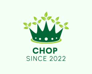 Agriculture - Environment Leaf Crown logo design