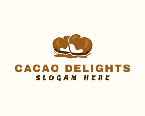 Cacao - Chocolate Heart Sweets logo design