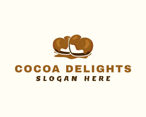 Chocolate Heart Sweets logo design