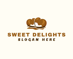 Chocolate Heart Sweets logo design