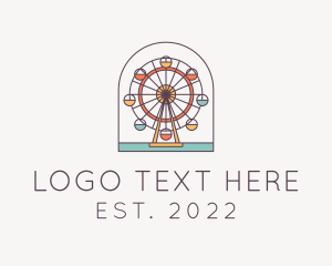 Amusement Park - Ferris Wheel Carnival logo design