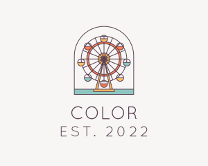 Colorful - Ferris Wheel Carnival logo design