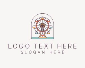 Fair - Ferris Wheel Carnival logo design