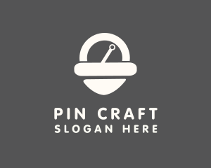 Pin - Location Pin Scale logo design
