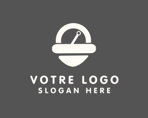 Positioning - Location Pin Scale logo design