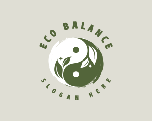 Nature Yin Yang logo design