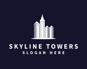 City Realty Building Tower logo design