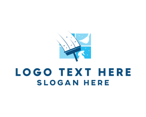 Squeegee - Window Cleaning Sanitation logo design