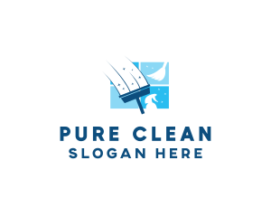 Disinfecting - Window Cleaning Sanitation logo design