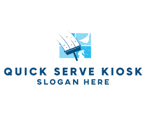 Window Cleaning Sanitation logo design