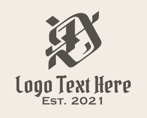 Gothic - Gothic Letter D logo design