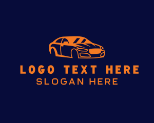 Auto Shop - Racing Car Automotive Repair logo design