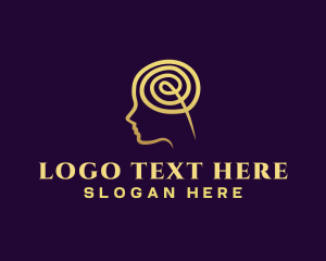 Brain - Mental Health String logo design