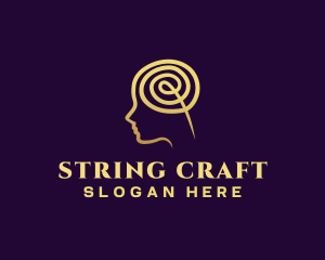 String - Mental Health String logo design