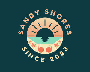 Summer Beach Sunglasses logo design