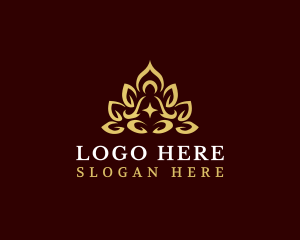 Zen - Lotus Yoga Meditation logo design