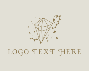 Upscale - Gold Luxe Diamond logo design