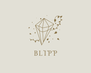 Crystal - Gold Luxe Diamond logo design