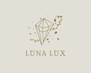 Gold Luxe Diamond logo design