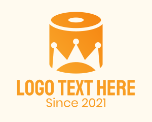 Tissue Paper - Toilet Paper Crown logo design