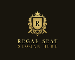 Regal Shield Monarchy logo design