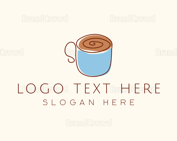 Simple Cafe Mug Logo