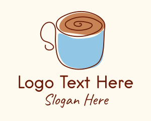 Simple Cafe Mug Logo