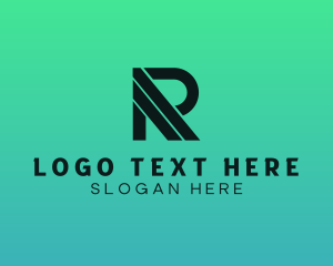 Stripe - Generic Gamer Letter R logo design