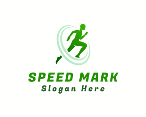 Man Olympic Run logo design