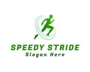 Sprinter - Man Olympic Run logo design