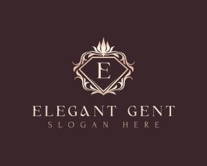 Elegant Floral Diamond logo design