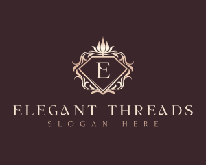 Elegant Floral Diamond logo design