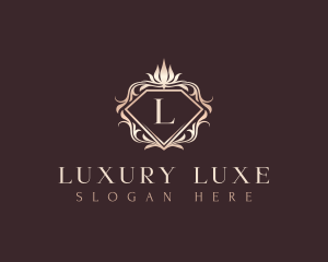 Elegant Floral Diamond logo design