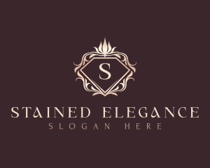 Elegant Floral Diamond logo design