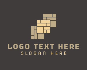 Tile Brick Flooring logo design