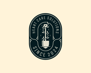 Gardening Shovel Plant logo design