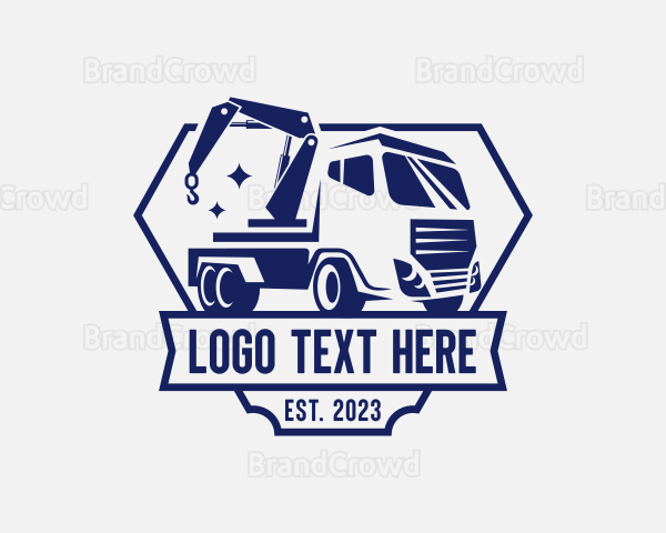 Tow Truck Trucking Vehicle Logo
