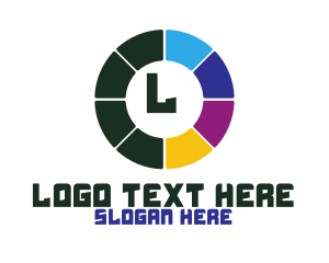 Painting - Color Wheel Palette logo design