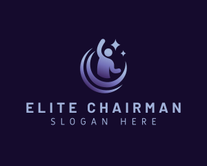 Chairman - Human Leadership Person logo design