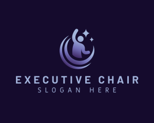 Chairman - Human Leadership Person logo design