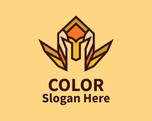 Multicolor Knight Helmet  Logo