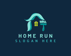 Home Renovation Paint logo design