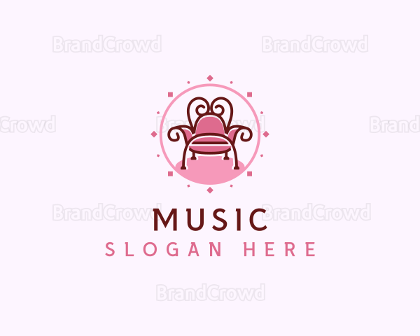 Elegant Throne Chair Logo