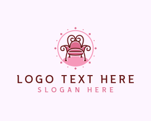 Furnish - Elegant Throne Chair logo design