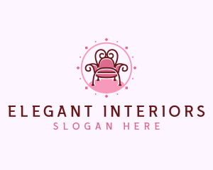 Elegant Throne Chair logo design