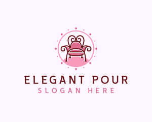 Elegant Throne Chair logo design