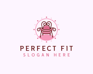 Fitting - Elegant Throne Chair logo design